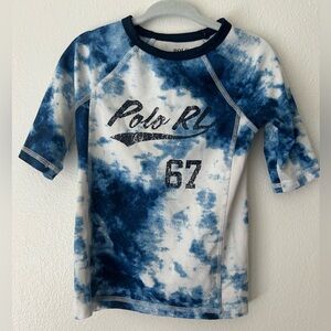 Polo by Ralph Lauren Blue and White Kids Shirt
